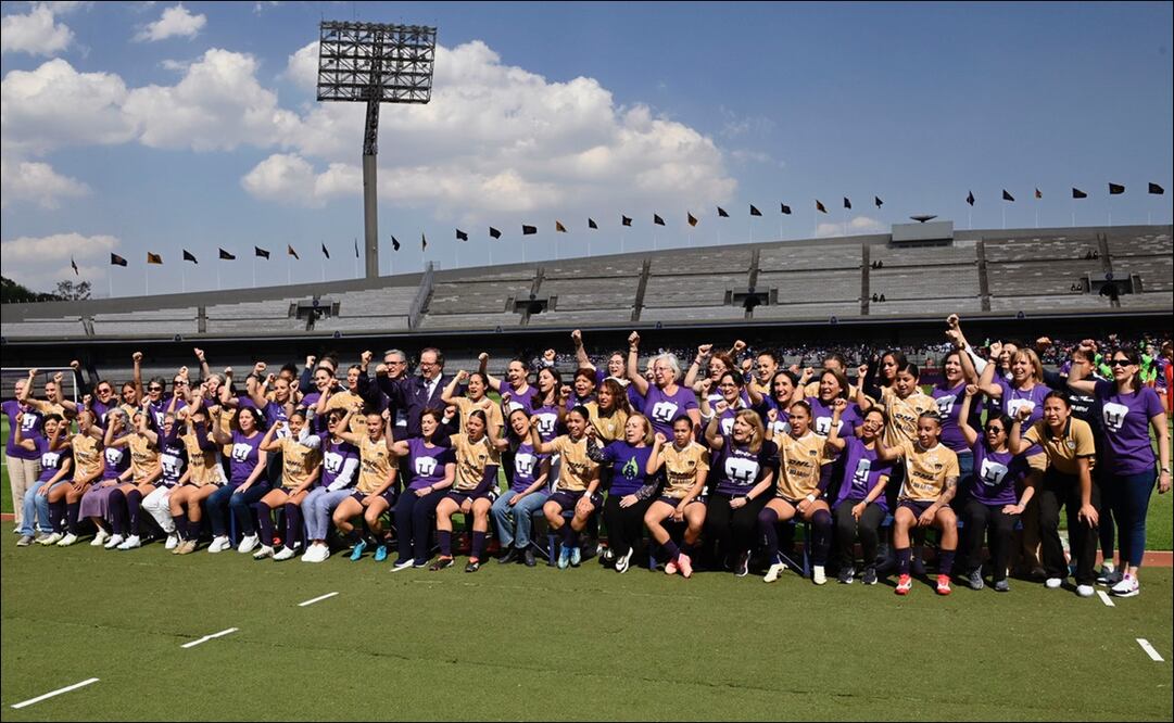 Pumas Femenil recibió apoyo del rector de la UNAM de cara al Día de la Mujer: “Nos queda mucho por hacer” / FOTO: Cortesía