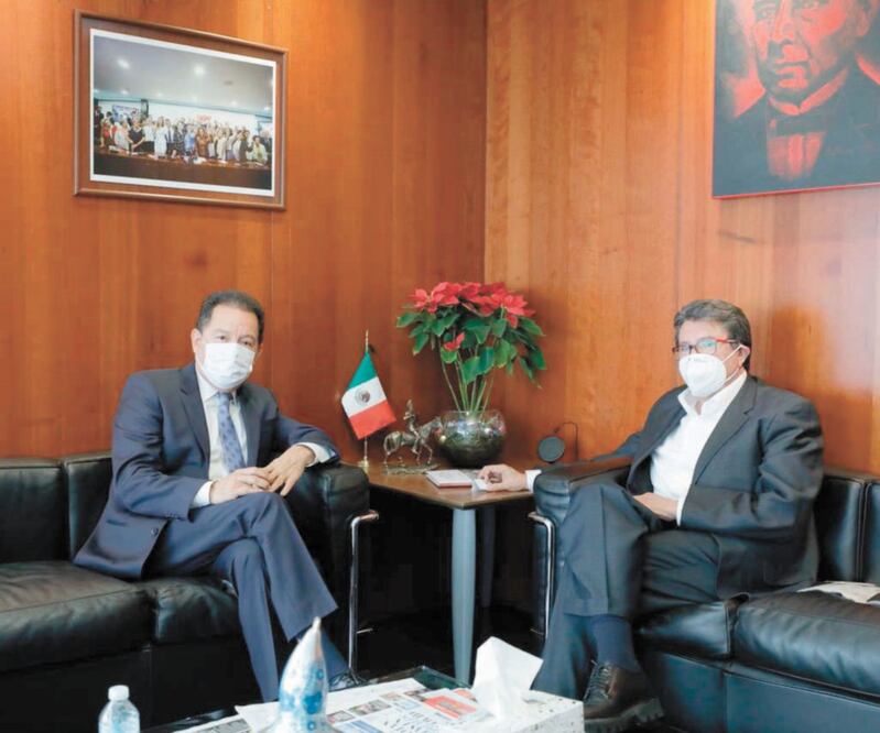 Ignacio Mier y Ricardo Monreal indicaron que lo que se busca es que los dólares puedan fluir de manera sencilla y segura a través del Banco de México. TOMADA DE TWITTER