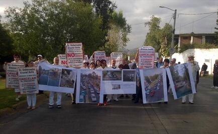 Protestan contra proyecto inmobiliario en Atizapán