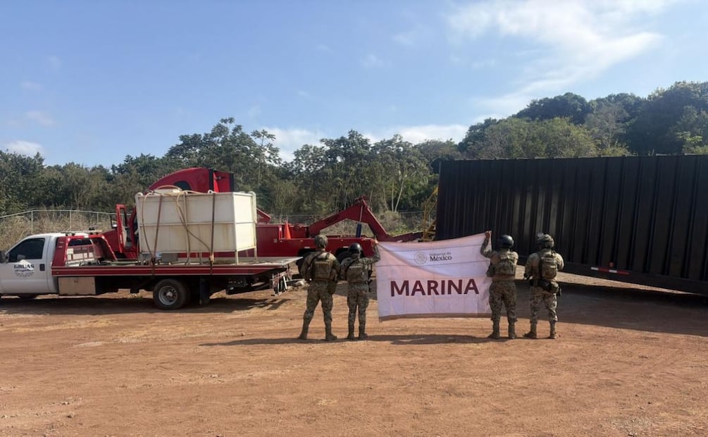 Aseguran inmueble en Nayarit usado para almacenar huachicol (06/03/2026). Foto: Especial