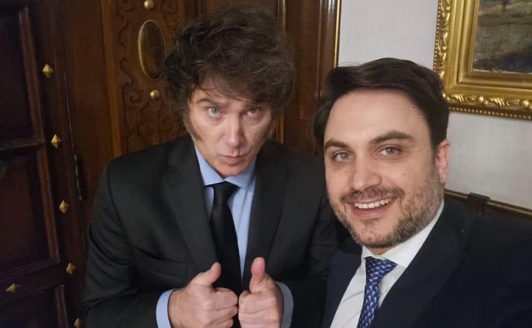 Javier Milei y Ramiro Marra durante la última reunión que tuvieron en Casa Rosada. (18/06/26) Foto: LA NACIÓN