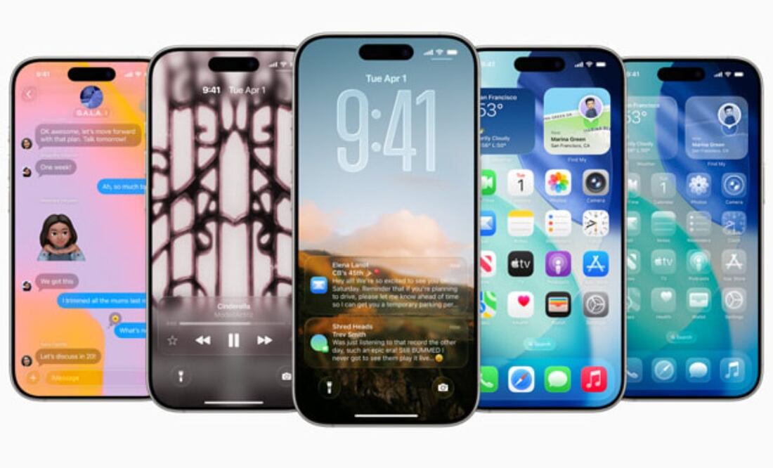 iOS 26. Imagen: Apple