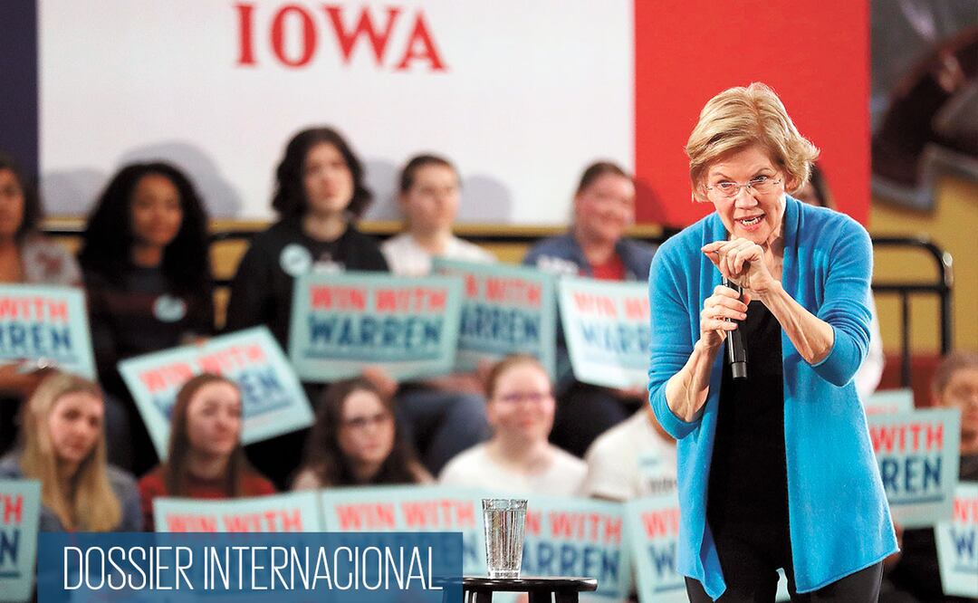 El senador Bernie Sanders, ayer durante una reunión con seguidores en Simpson College en Indianola, Iowa. Foto: CHIP SOMODEVILLA. AFP