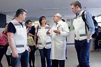 Delegación ucraniana conoce Médico en Tu Casa