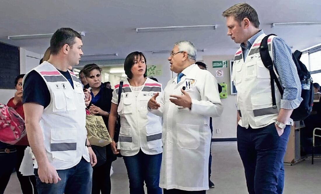 La delegación de Kiev visitó los módulos de salud que se encuentran en las estaciones Metro San Lázaro y Zaragoza (CORTESÍA SECRETARÍA DE SALUD)