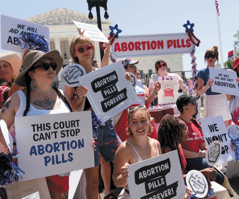 Activistas proaborto, en Washington. Foto: José Luis Magaña/AP