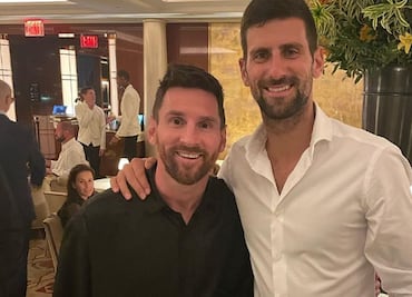 Lionel Messi y Novak Djokovic coinciden en Nueva York antes del US Open