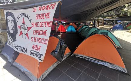 Docentes indígenas de la CNTE realizan paro de 72 horas y plantón en Oaxaca