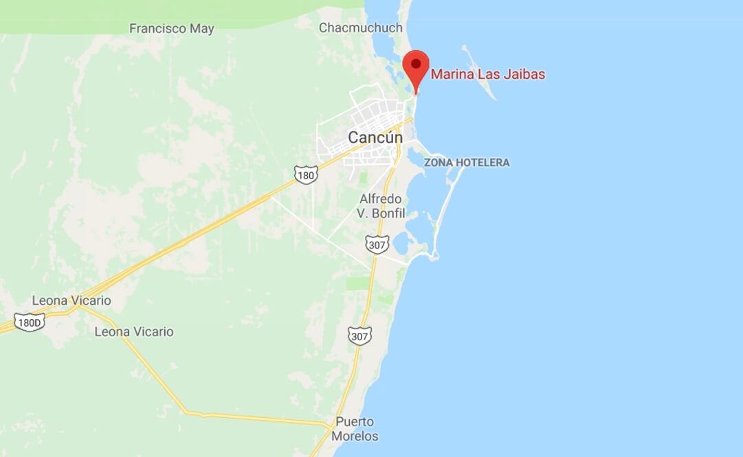 Lugar aproximado del hecho. Mapa de Google