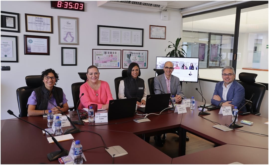 INE instala mesa de seguimiento. Foto: INE