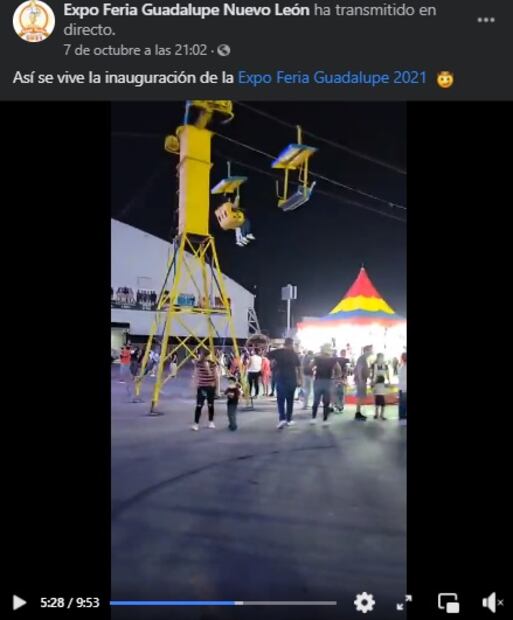Así era "El Teleférico", juego mecánico que se desplomó en la Expo Guadalupe, NL