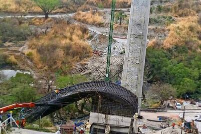 Inspecciona Protección Civil de Morelos obras en puente colapsado