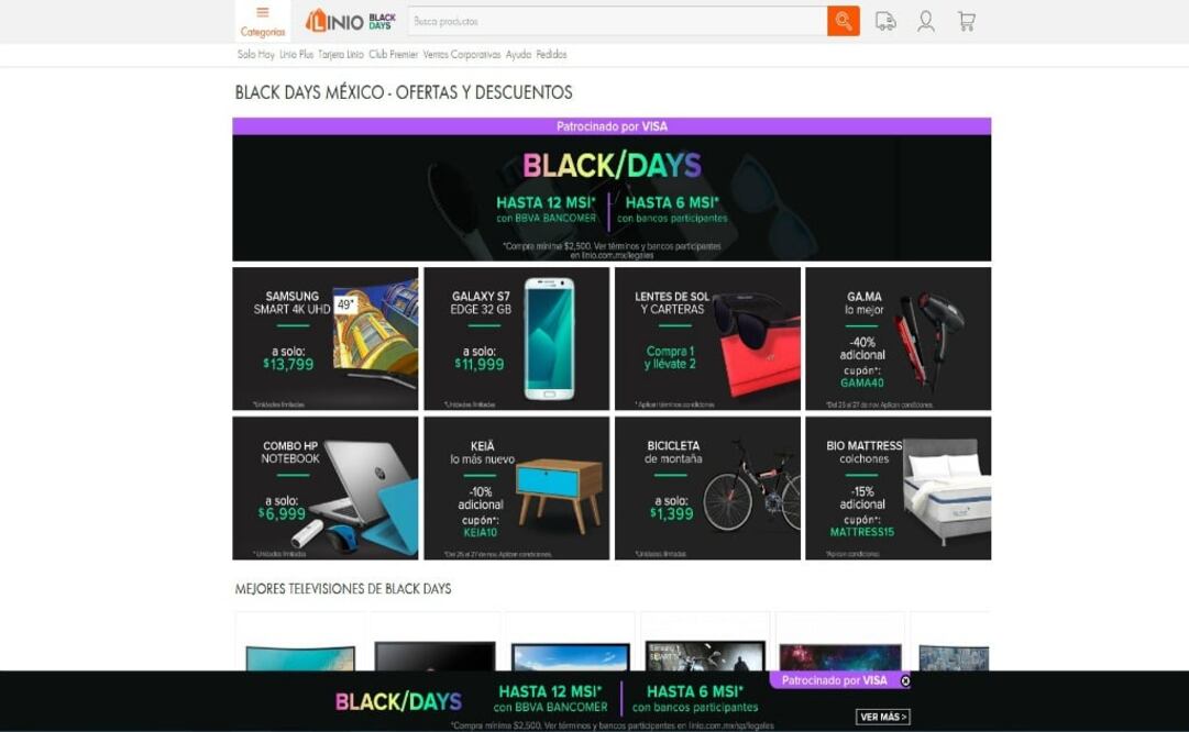 Dentro de la categoría Tecnología, los smartphones de gama alta como el Samsung S7 Edge tendrá un descuento especial