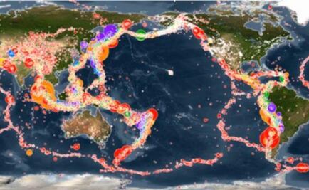 Terremotos de los últimos 15 años en cuatro minutos