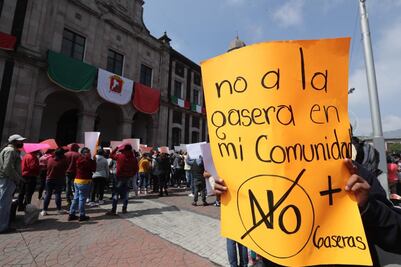 Protestan en Toluca contra apertura de gaseras