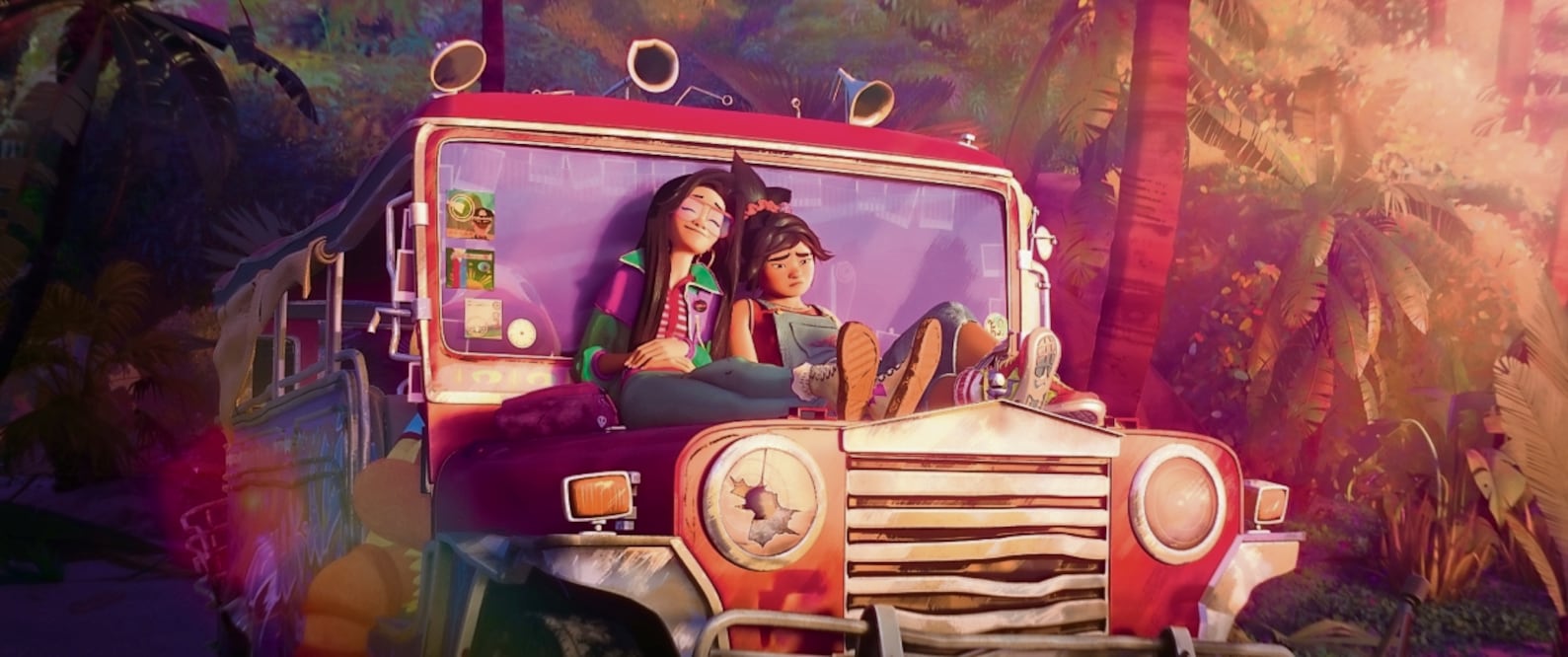 Raissa (Liza Soberano) y Jo (H.E.R.) son dos amigas que quedan atrapadas en la isla fantástica Nakali. Foto: DreamWorks Animation e Instagram