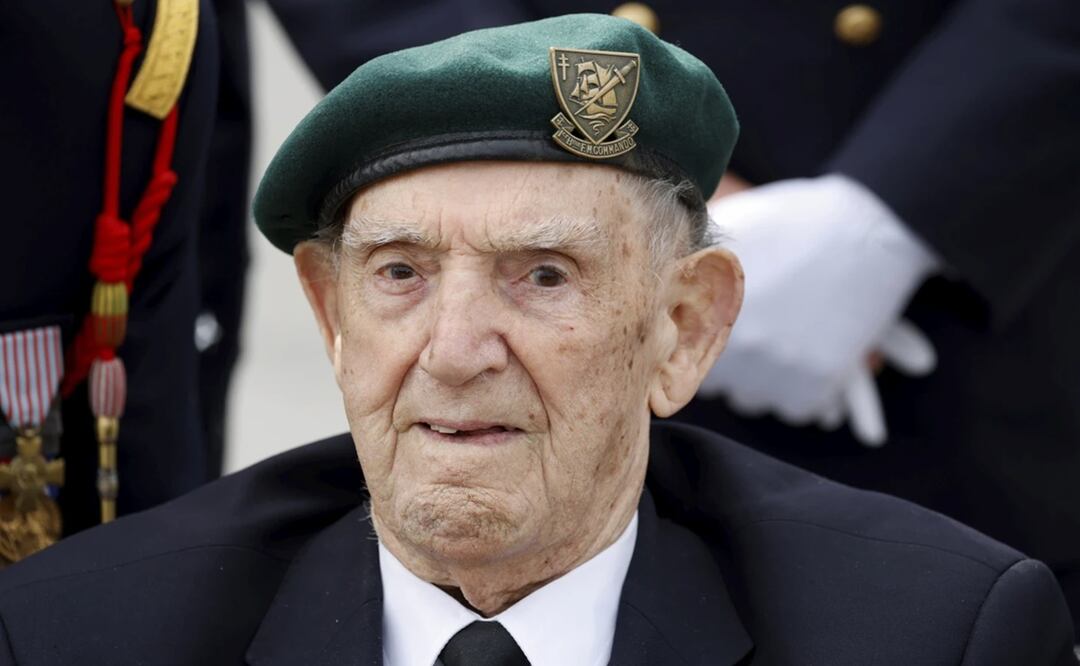 Léon Gautier, veterano francés de la Segunda Guerra Mundial, asiste a una ceremonia. Foto: AP