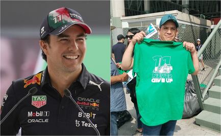 GP de México: Preparan mosaico para Checo Pérez con playeras con la leyenda 'Checo is a legend'