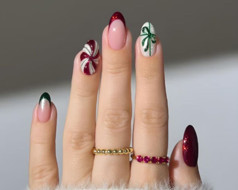 Uñas de caramelos 3D. Foto: Etsy