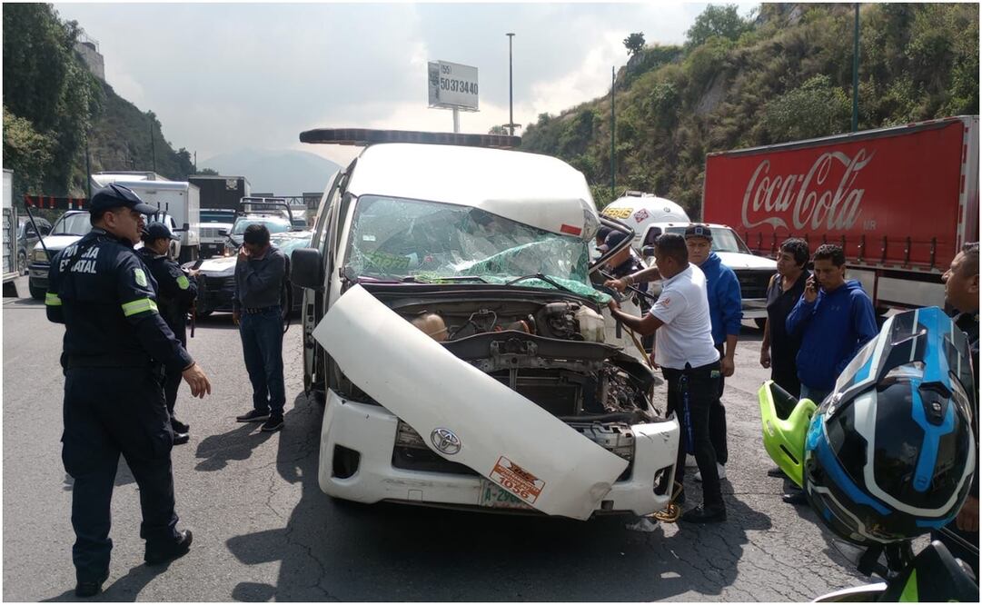 Choque en el Edomex. Foto: Especial