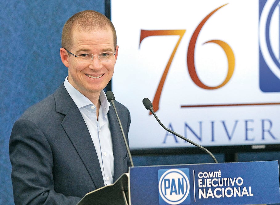 El actual presidente del PAN, Ricardo Anaya, considera que el partido se encuentra en un momento propicio para refundarse como institución (ARIEL OJEDA. EL UNIVERSAL)
