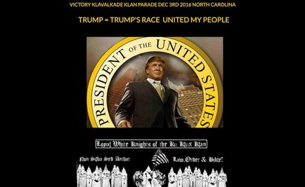 Ku Klux Klan hará un desfile por triunfo de Trump