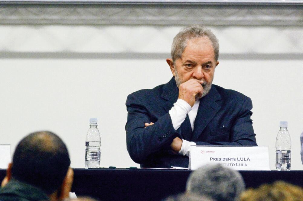 Luiz Inácio Lula da Silva, ex presidente de Brasil, ayer en el Seminario Nacional de Sistema Finaciero y Sociedad, en Sao Paulo (ALOISIO MAURICIO. XINHUA)