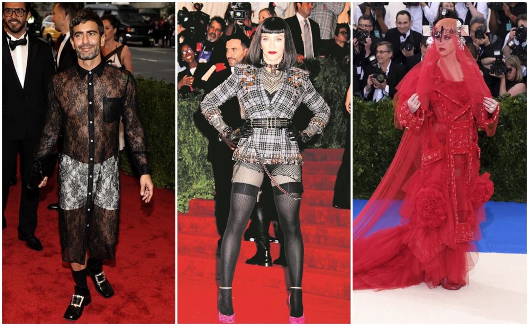 Marc Jacobs, Madonna y Katy Perry. Fotos: Archivo EL UNIVERSAL