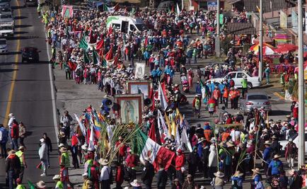 Arriban peregrinos a La Pila, en Cuajimalpa