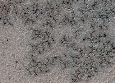 Descubren 'arañas' en el polo sur de Marte