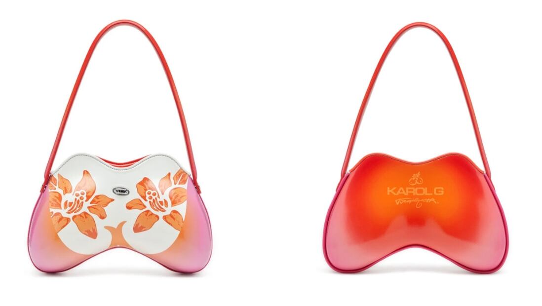 Bolso Double-D de la cápsula Diesel x Karol G. Su precio es de 13.690 pesos. Foto: Especial