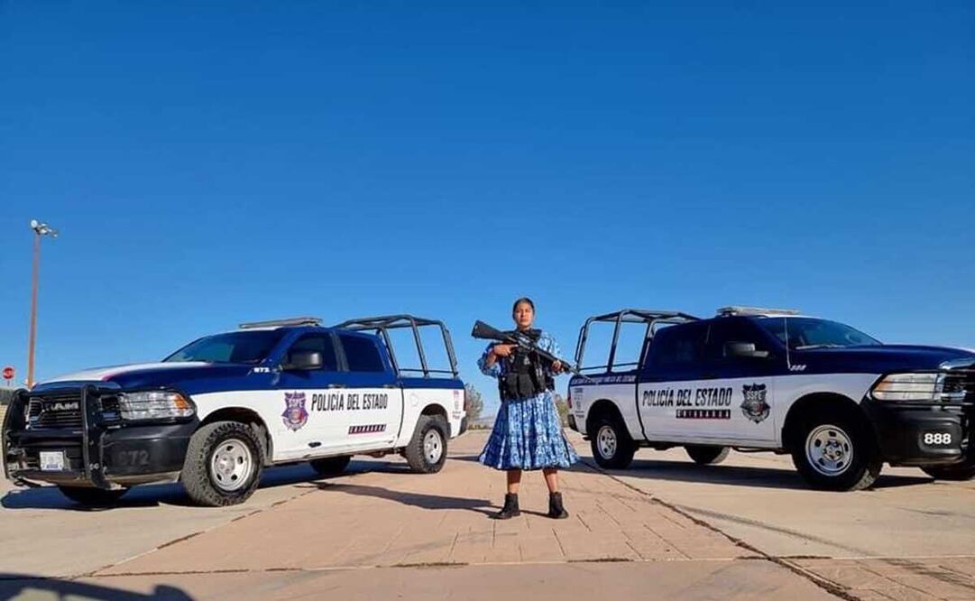 Liliana, la mujer rarámuri que cumple su sueño de ser policía estatal en Chihuahua 