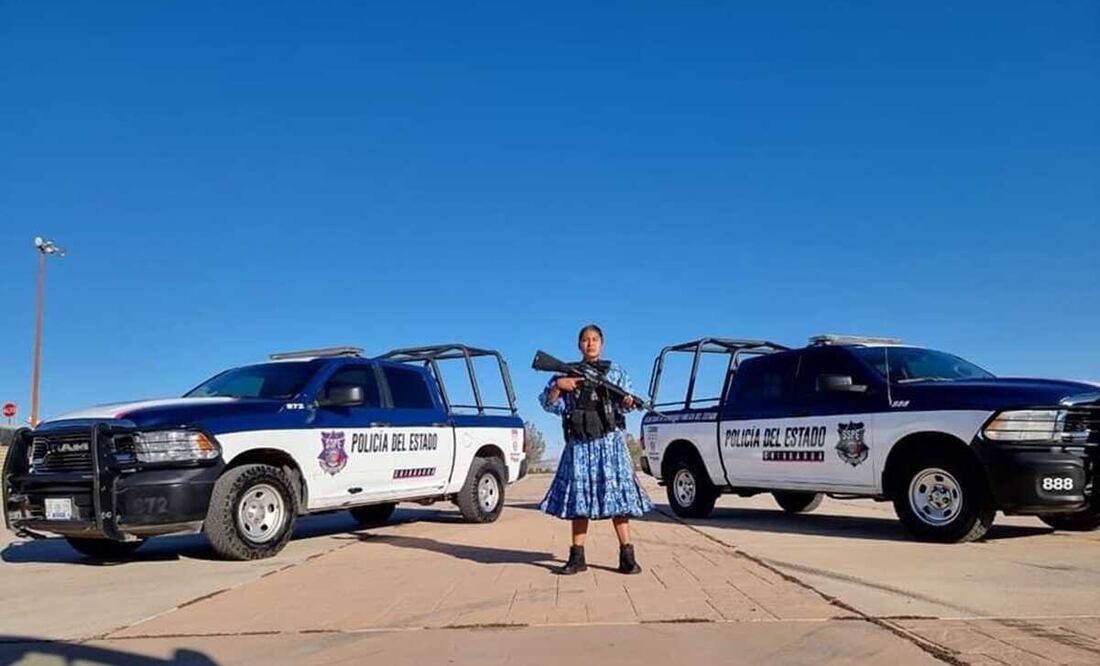 Liliana, la mujer rarámuri que cumple su sueño de ser policía estatal en Chihuahua