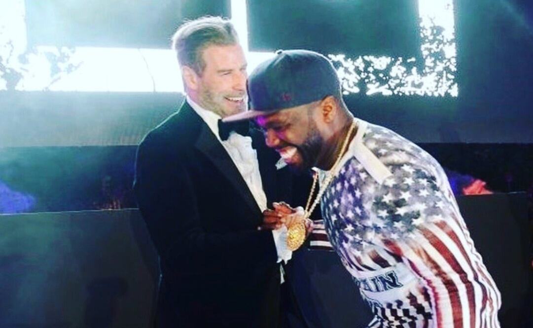 John Travolta y 50 Cent. Foto: Twitter / 50 Cent