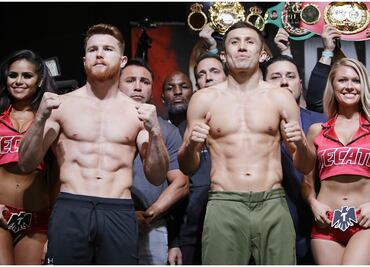 "Canelo" y Golovkin dieron el pesaje