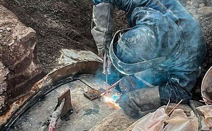 CAEM concluye reparación de fuga de agua en macrocircuito en Ecatepec