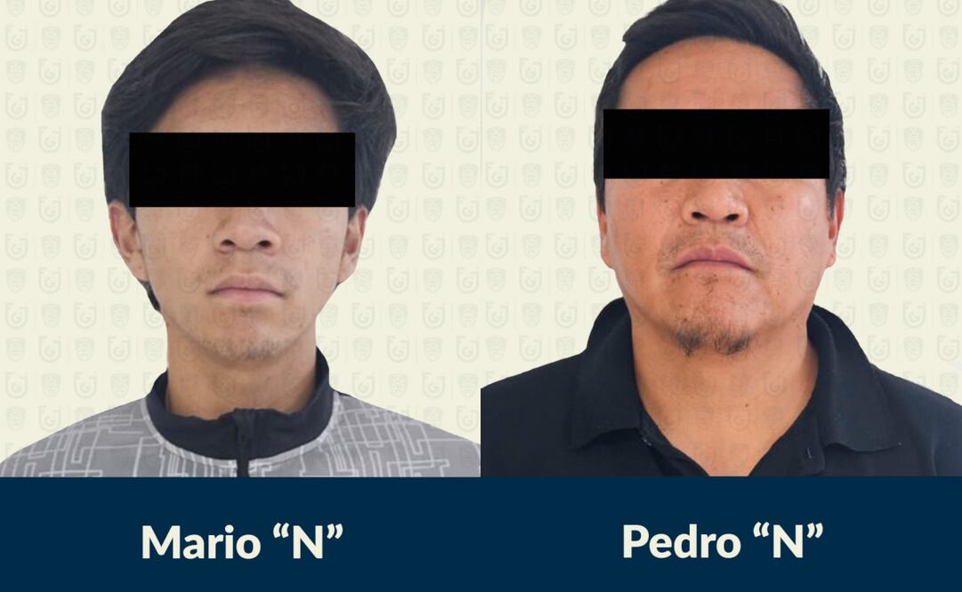 Detuvieron a Mario" N", en la colonia Jardín Balbuena y a Pedro "N", en la colonia Ejército Constitucionalista. Foto: Especial.