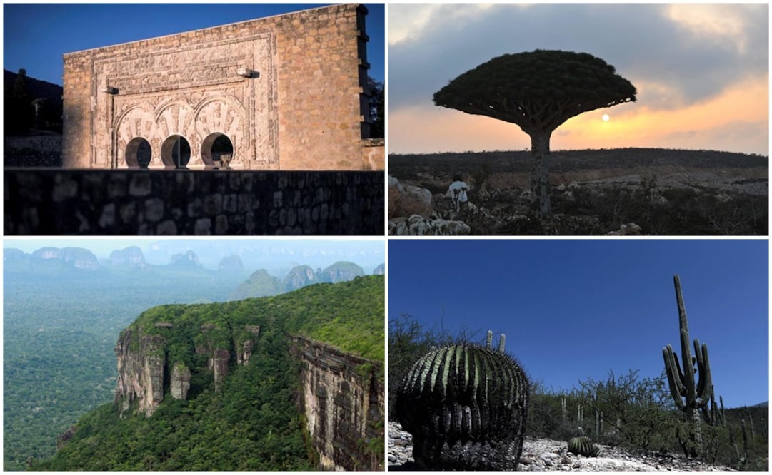 Los sitios de Medina-Azahara, la isla de Socotra, el Parque Nacional Natural Serranía de Chiribiquete y el valle mexicano