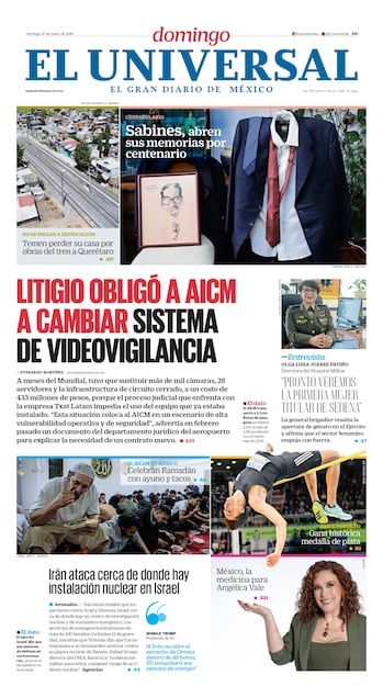 Portada impresa del 22 de marzo de 2026