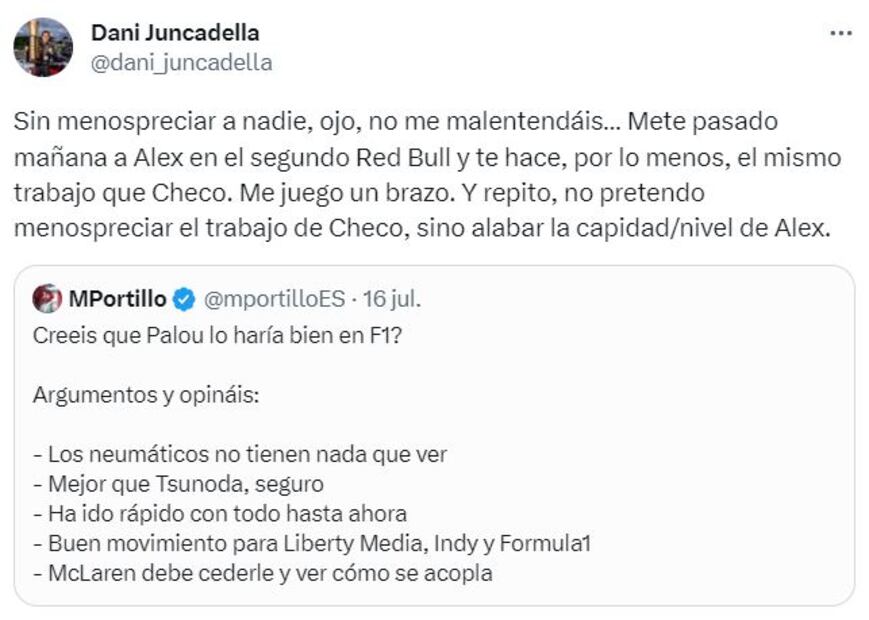Daniel Juncadella, excompañero de Checo Pérez