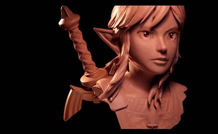Así se vería "Link", de Legend of Zelda, si fuera una escultura