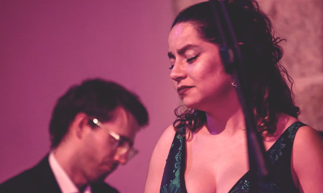 Ana Rosalía Ramos, soprano & Pierre-Arnaud Le Guérinel, pianista.
Foto: Compañía Ópera Nuestra