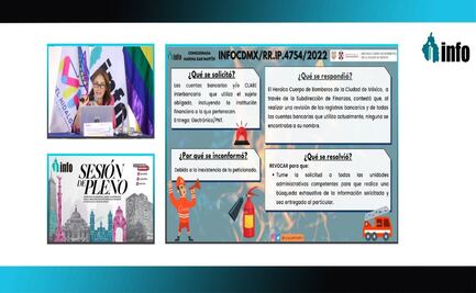 Info DF instruye a bomberos de la CDMX a entregar información sobre cuentas bancarias a su nombre 