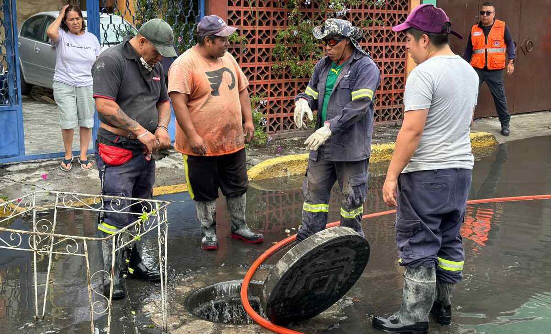 Lluvia afecta viviendas en alcaldía Iztacalco (29/05/2025). Foto: Especial