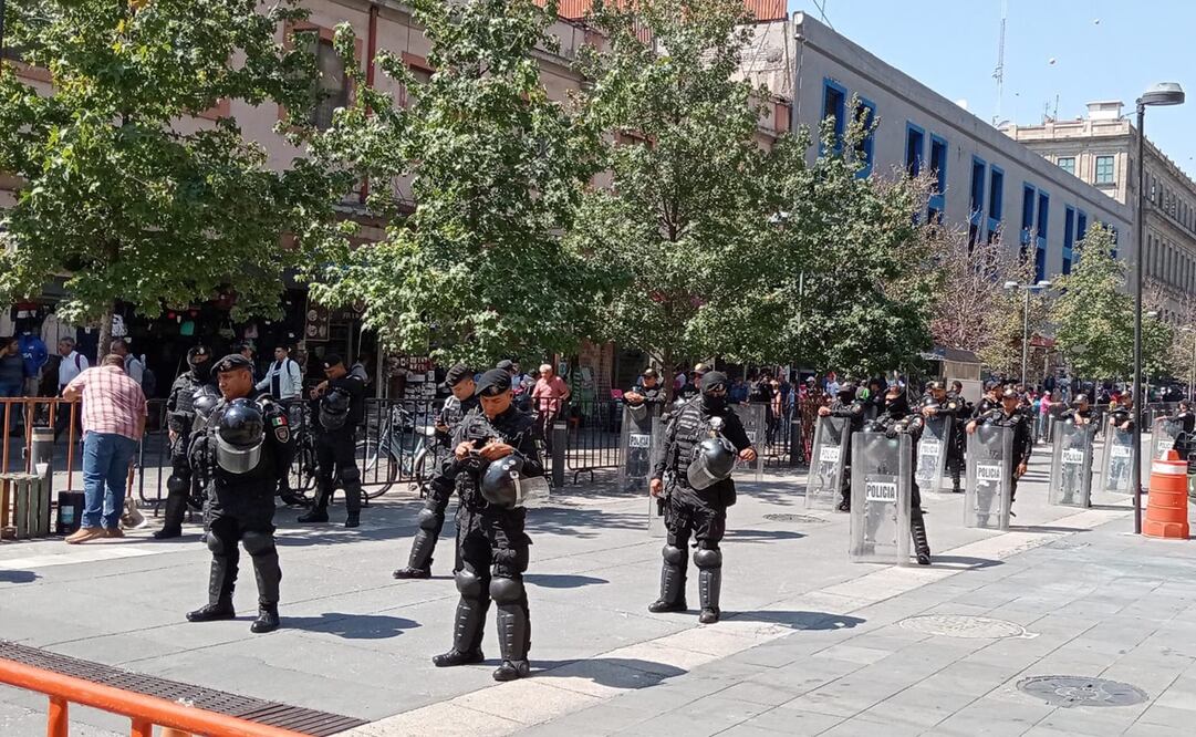 Se reforzará seguridad en el perímetro de Palacio Nacional. Foto: Pedro Villa y Caña