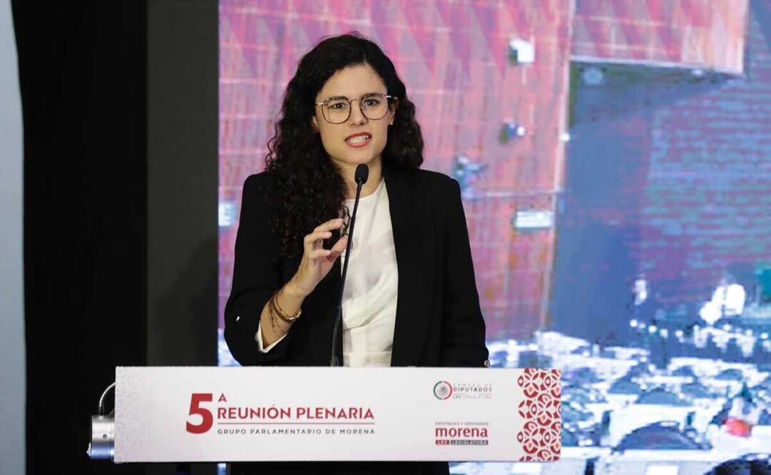 La titular de Segob reconoció a los legisladores de Morena la aprobación de la ley que creó de la Guardia Nacional. Foto: Diego Simón Sánchez / EL UNIVERSAL