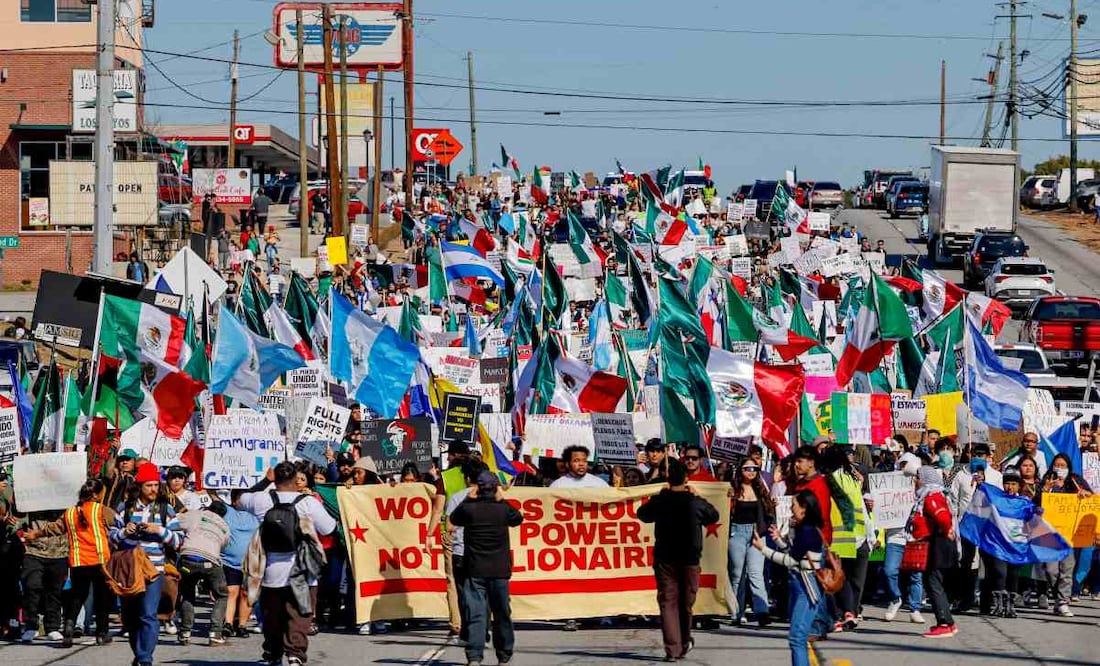 América es nada sin inmigrantes”; protestas masivas en Atlanta contra políticas de migración de Trump | El Universal