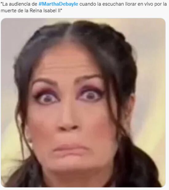 Martha Debayle da el pésame por el fallecimiento de Isabel II y así reacciona el internet 