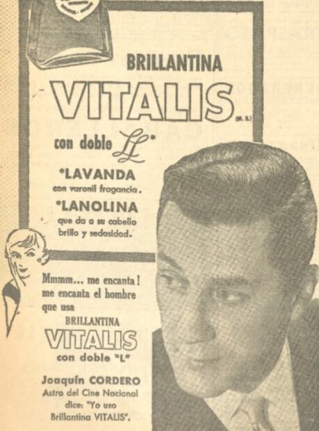 Joaquín Cordero en un comercial en 1960. Hemeroteca EL UNIVERSAL.