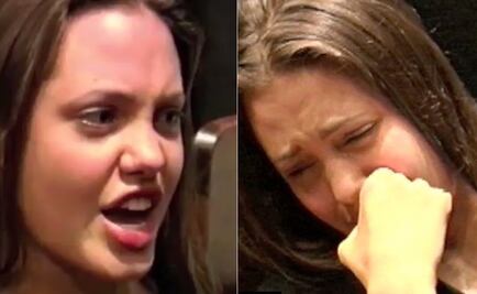 Angelina Jolie se enoja, grita y llora en video